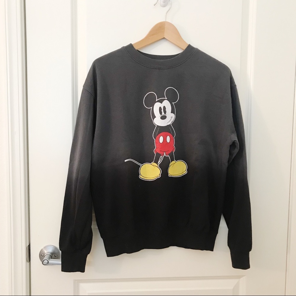 Charcoal Ombré Mickey Crew